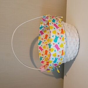 Dan Dee Peeps White Wooden Easter Basket